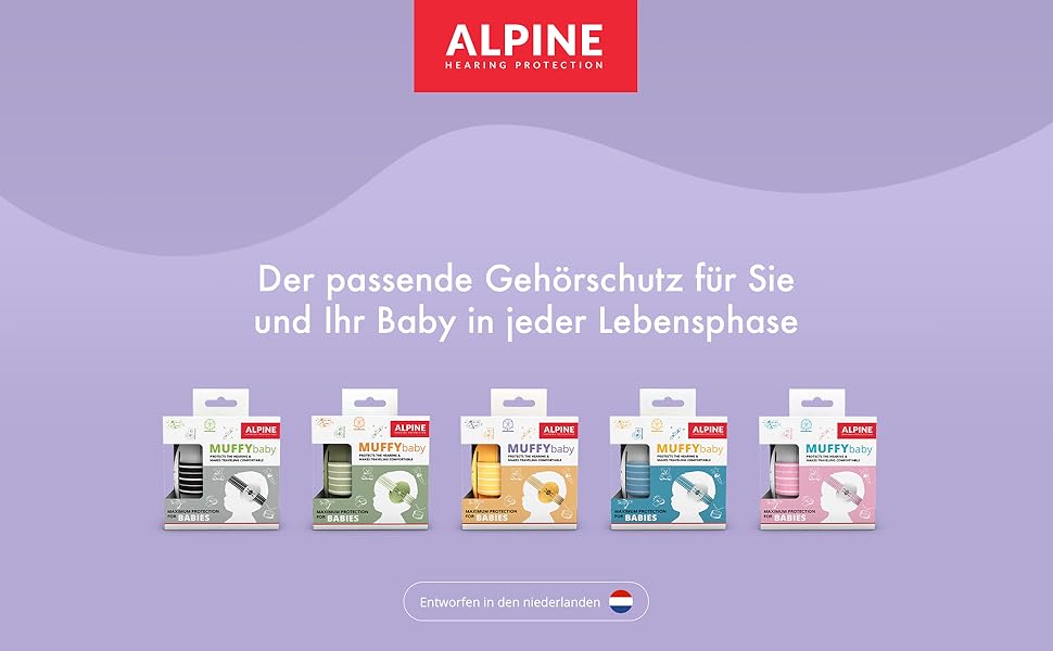 Захист слуху Alpine Muffy Baby до 36 місяців, 23 дБ, регульований, захищає слух і сон, жовтий