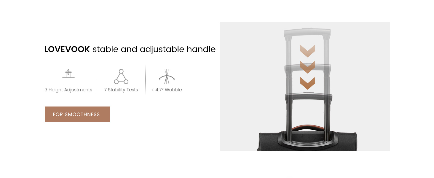 LOVEVOOK Набір валіз ручної поклажі: ручна валіза, середнього розміру, 20 дюймів, з відділенням для ноутбука 17 дюймів, легка, для жінок, подорожі, ділові поїздки, чорний, білий, коричневий