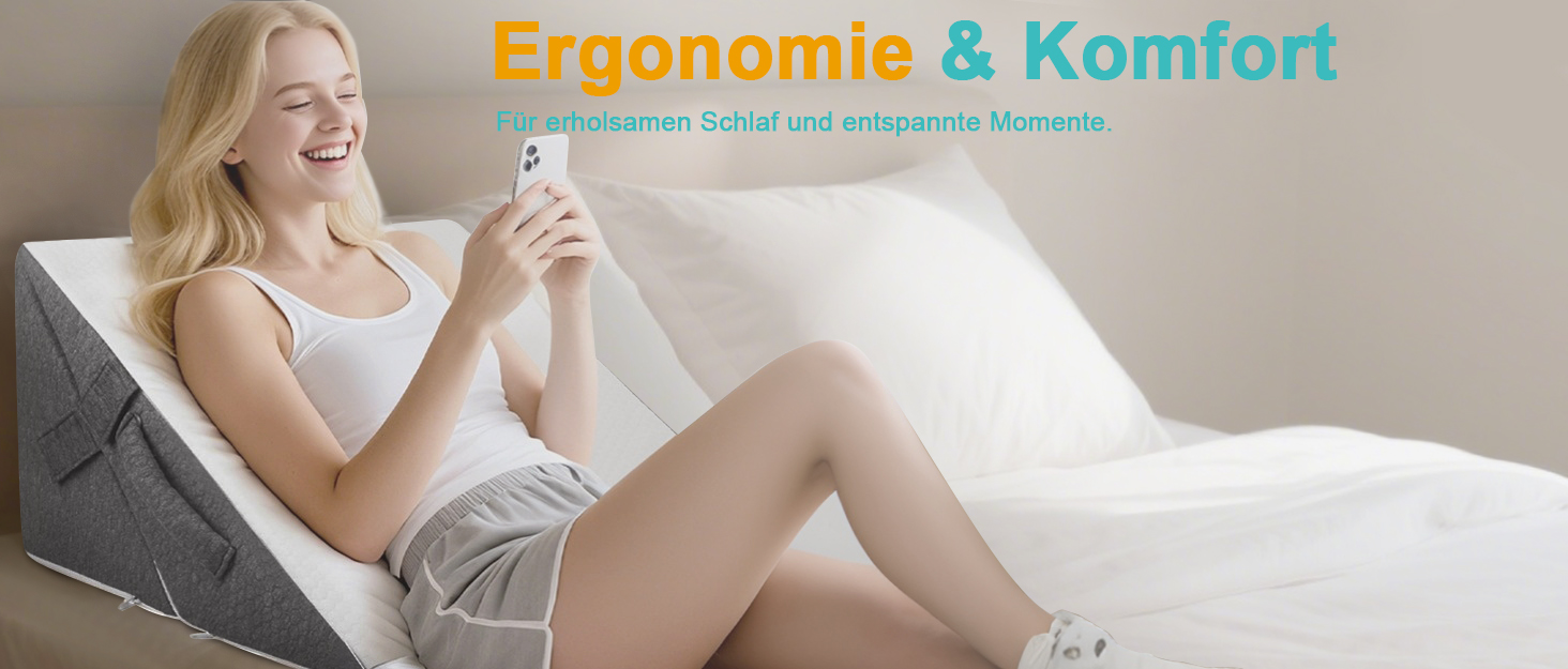 Ортопедична подушка для сидіння та підтримки попереку, ергономічна подушка з піною з пам'яті для інвалідного візка, автокрісла та офісного крісла, для зняття навантаження, полегшення болю, підтримки попереку та стегна при тривалому сидінні