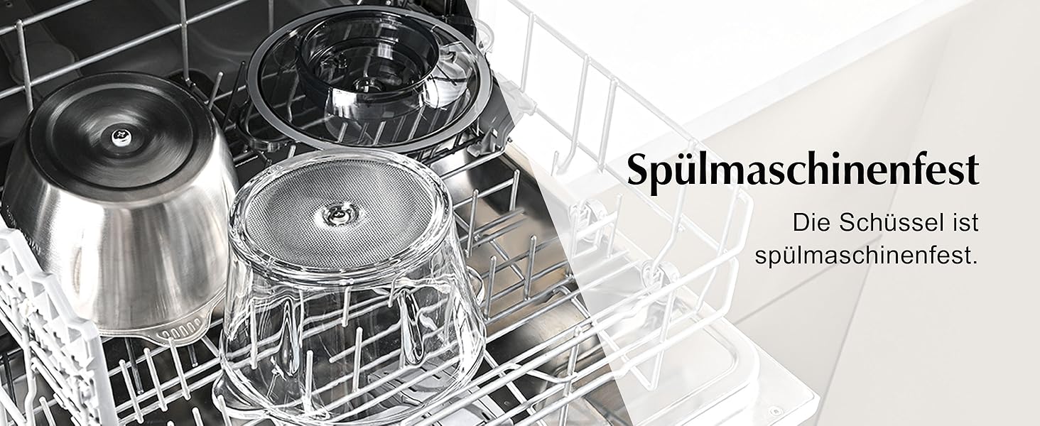 Електричний кухонний подрібнювач Zerkleinerer Küche 400W з 2 чашами (2L+2L) та подвійними лезами з нержавіючої сталі. Подрібнювач для м'яса, овочів, цибулі, фруктів. Срібний колір.