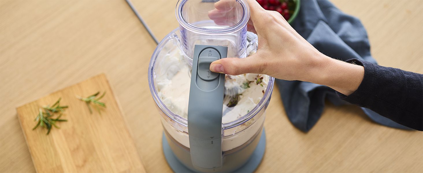 Кухонний комбайн Kenwood MultiPro Go FDP22.130GY, 650 Вт, 1,3 л, Кольори: блакитний та сірий