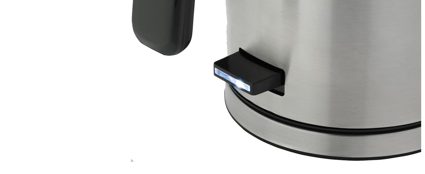 Електричний чайник WMF Lono 1.6л з нержавіючої сталі, з фільтром від накипу, 2400 Вт, підсвічуванням рівня води, матовий нержавіюча сталь