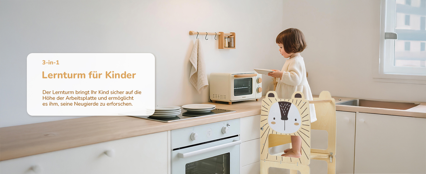 Дерев'яний навчальний столик-сходинка Labebe Montessori для дітей від 1 року (92x38.5x42 см), 3-в-1, з дошками для повідомлень