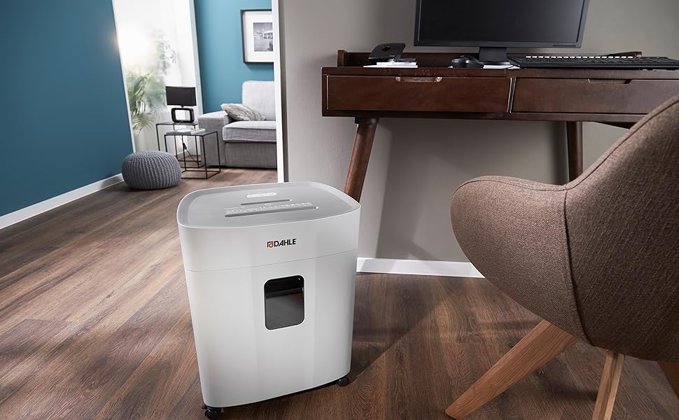 Шредер Dahle PaperSAFE PS 240: безпечне знищення документів, P4, 10 аркушів, сірий