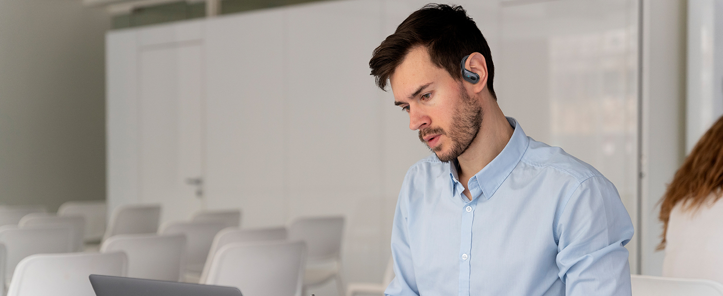 Навушники Aptkdoe Sport Bluetooth 5.3, 75h HiFi, водонепроникність IPX7, вушні гачки, чорний