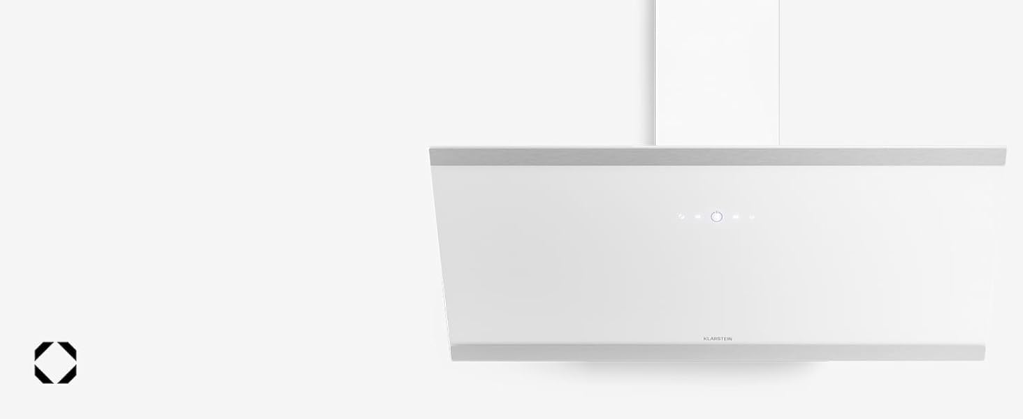 Витяжка кухонна Klarstein FlashLine 60, 60 см, чорна з міддю, продуктивність 524 м³/год, сенсорне керування, LED-підсвітка, клас A++, режим відведення та рециркуляції