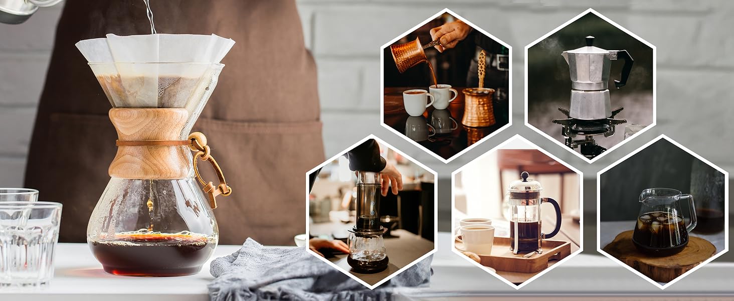 Ручна кавомолка SUNYA MCG-02 з кегульним жорном, збірник рецептів, нержавіюча сталь, дерев'яний ручка