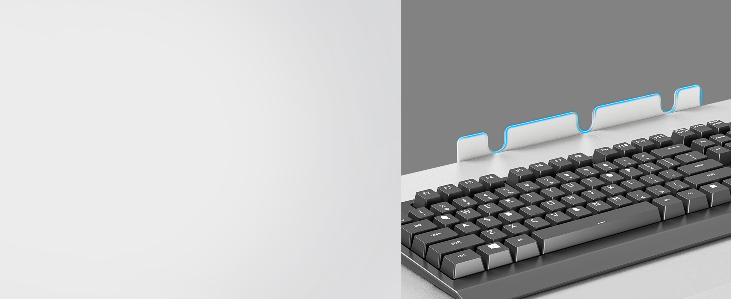 Висувна підставка для клавіатури під стіл з К-подібною фіксацією, великого формату, стійка, висувна платформа 838 мм x 280 мм, білий колір