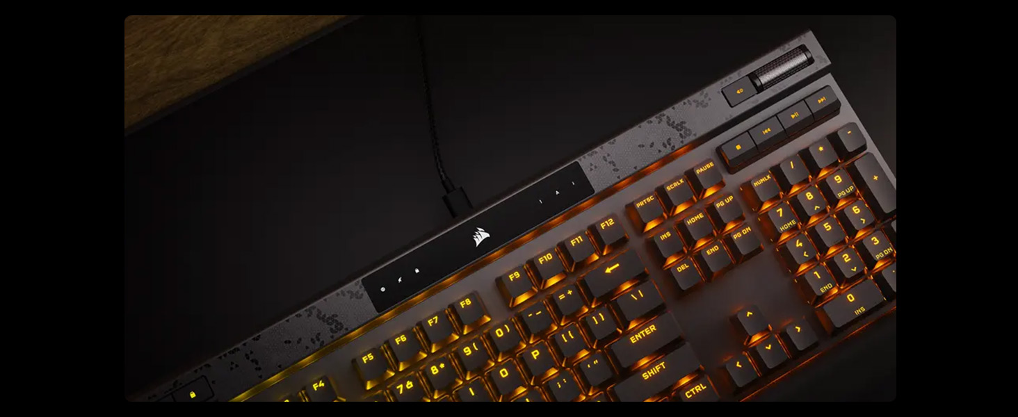 Ігрова механічна клавіатура Corsair K70 MAX RGB QWERTZ DE - сіра, повний розмір, 8000Hz