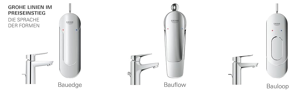 Змішувач для ванної кімнати Grohe BauLoop, водозберігаючий, хром, 23335000