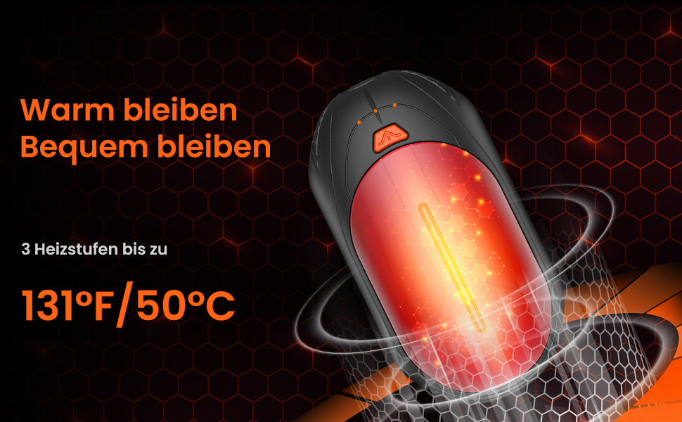 Електричні грілки для рук USB, 2 шт. - багаторазові, 3 режими нагріву, 20 годин роботи, для кемпінгу та активного відпочинку. Чорний колір.