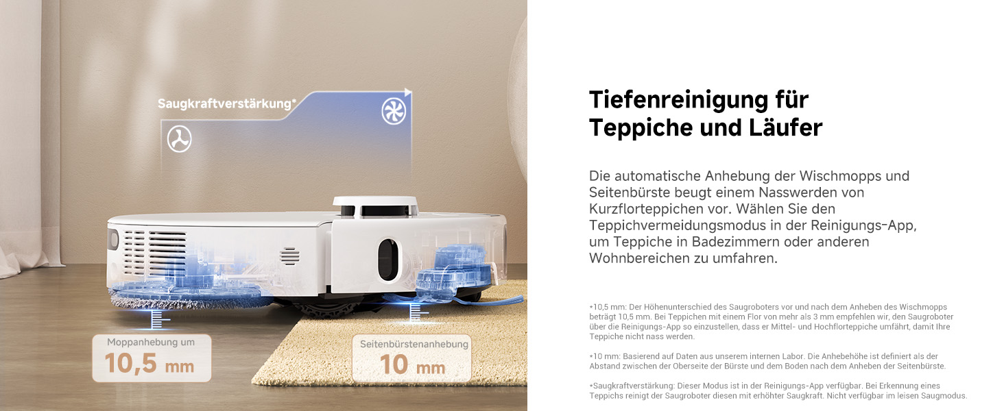 Робот-пилосос Mova P50 Ultra з мокрою прибиранням, 19000 Па, гаряча вода, самоочищення, LDS-навігація, RGB AI, LED-датчики, автоматичне спорожнення та поповнення