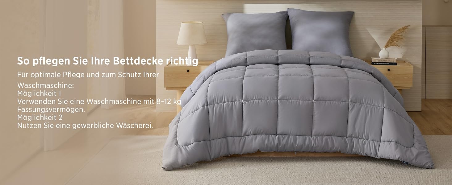 Зимова ковдра BEDSURE 135x200 см, тепла та товста (450 г/м²), біла, що миється