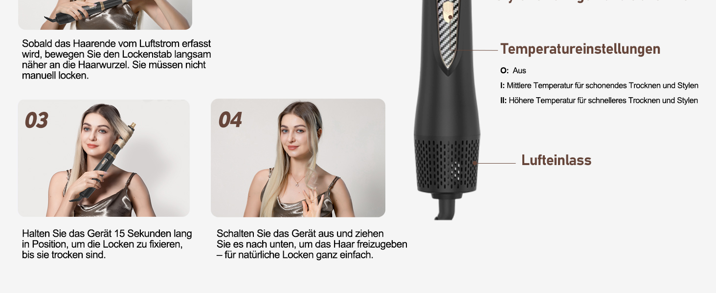 Airstyler 5 в 1 1000W Blacks: Фен-щітка, випрямляч, плойка для волосся