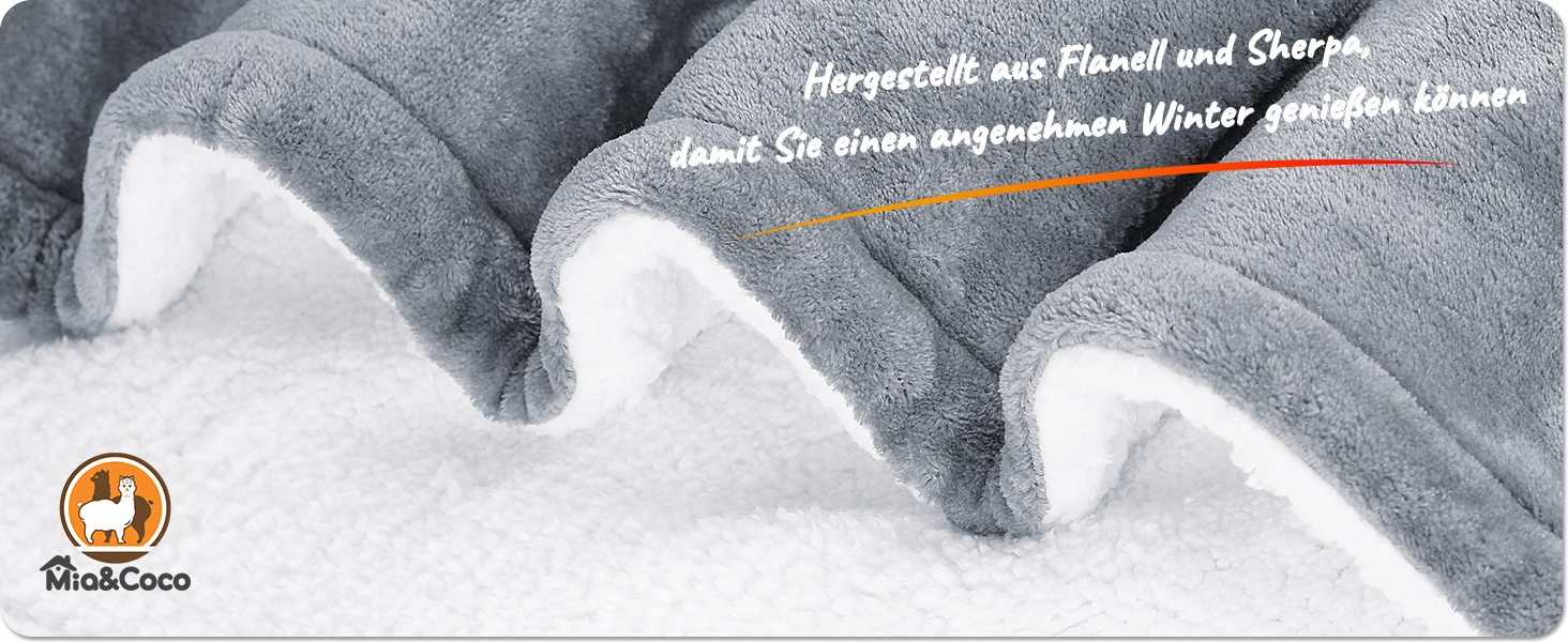 Електрична ковдра Mia&Coco з автовимкненням 160x130 см, 10 рівнів нагріву, таймер 9 год, захист від перегріву, пральна машина, фланелева ковдра для ліжка, дивана та вітальні, сіра, 130x160 см