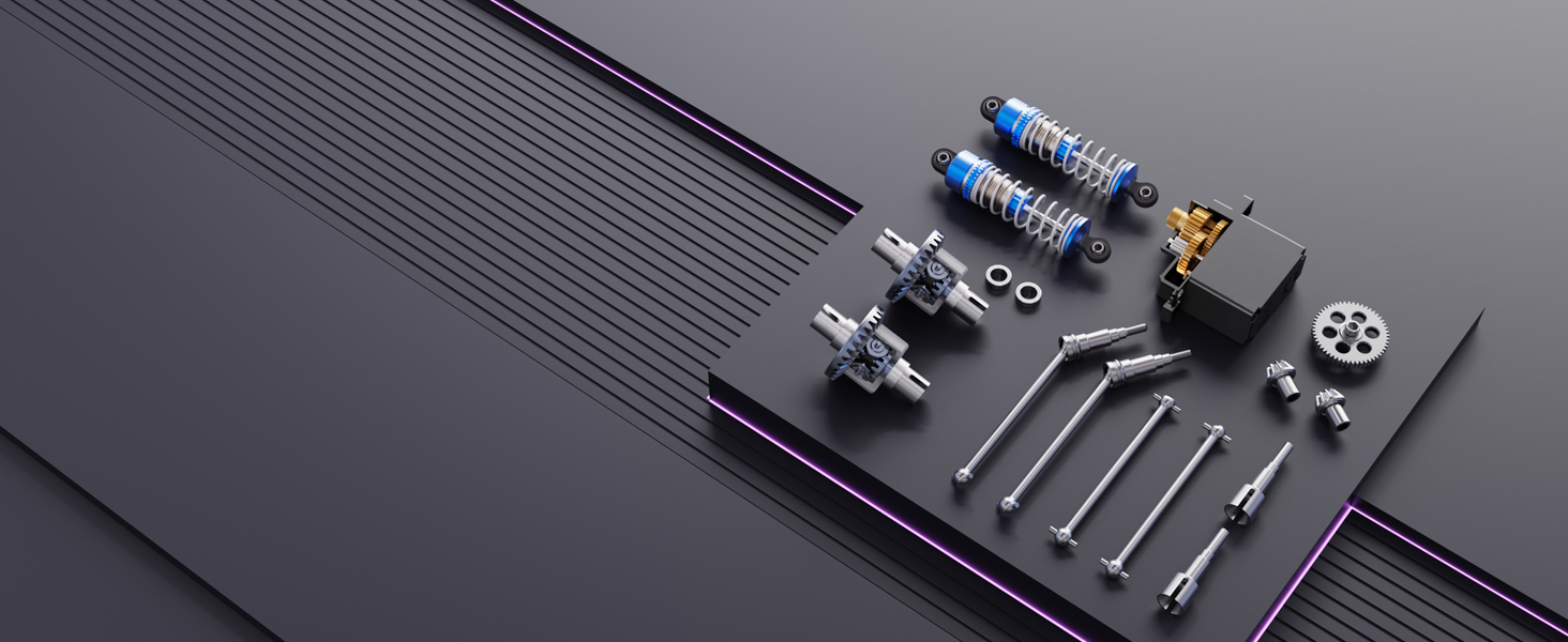 Радіокерований позашляховик Haiboxing 1:18 4WD 48+ км/год, Monster Truck 2.4GHz для дітей та дорослих