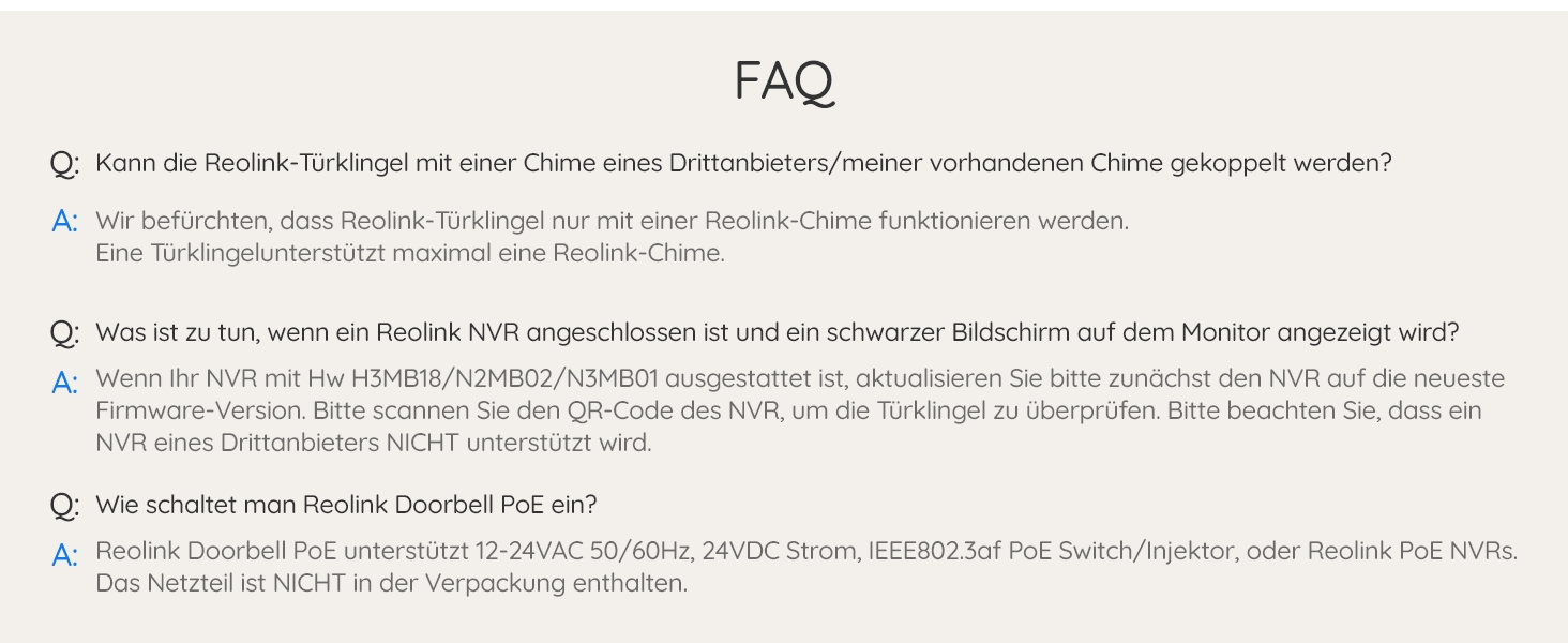 Відеодзвінок Reolink 5MP PoE з Чаймом, UHD, 180° Ultraweitwinkel, двосторонній аудіо, розпізнавання осіб, водонепроникний, з сигналізацією, сумісний з NVR