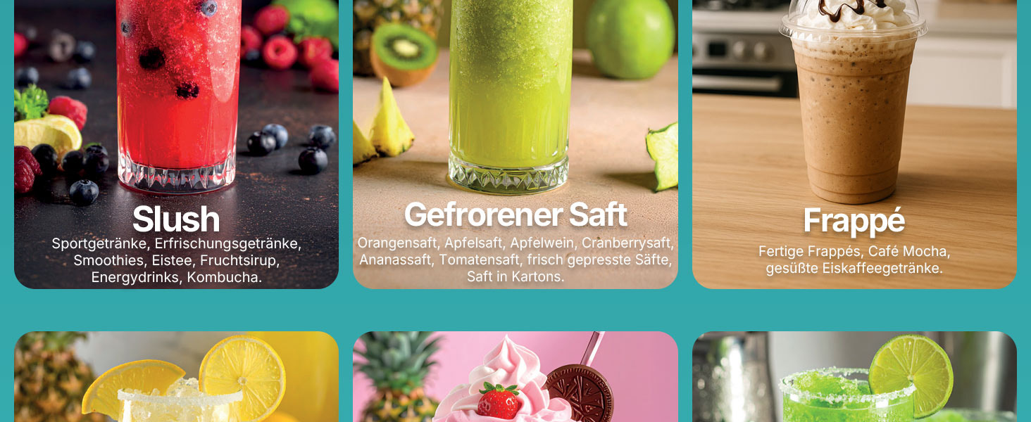 Машина для приготування сляшів, коктейлів та молочних коктейлів Seeger SuperSlush 2L 7-в-1