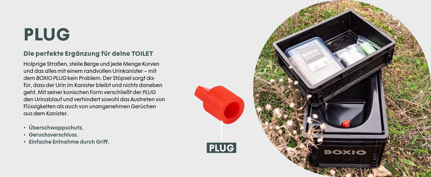 Мобільний роздільний сухий туалет BOXIO Toilet Max+: комплект для подорожей та кемпінгу