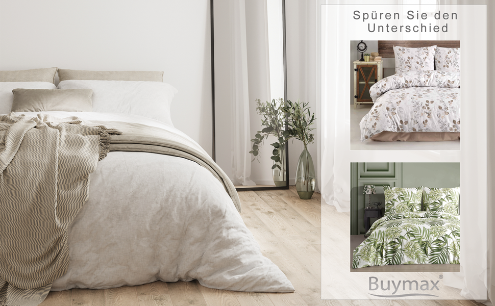 Комплект постільної білизни Buymax® 200x220 з 100% бавовни (3-х частинний): простирадло, наволочки 80x80 см, ковдра 200x220 см. Сертифікат ÖKO-TEX