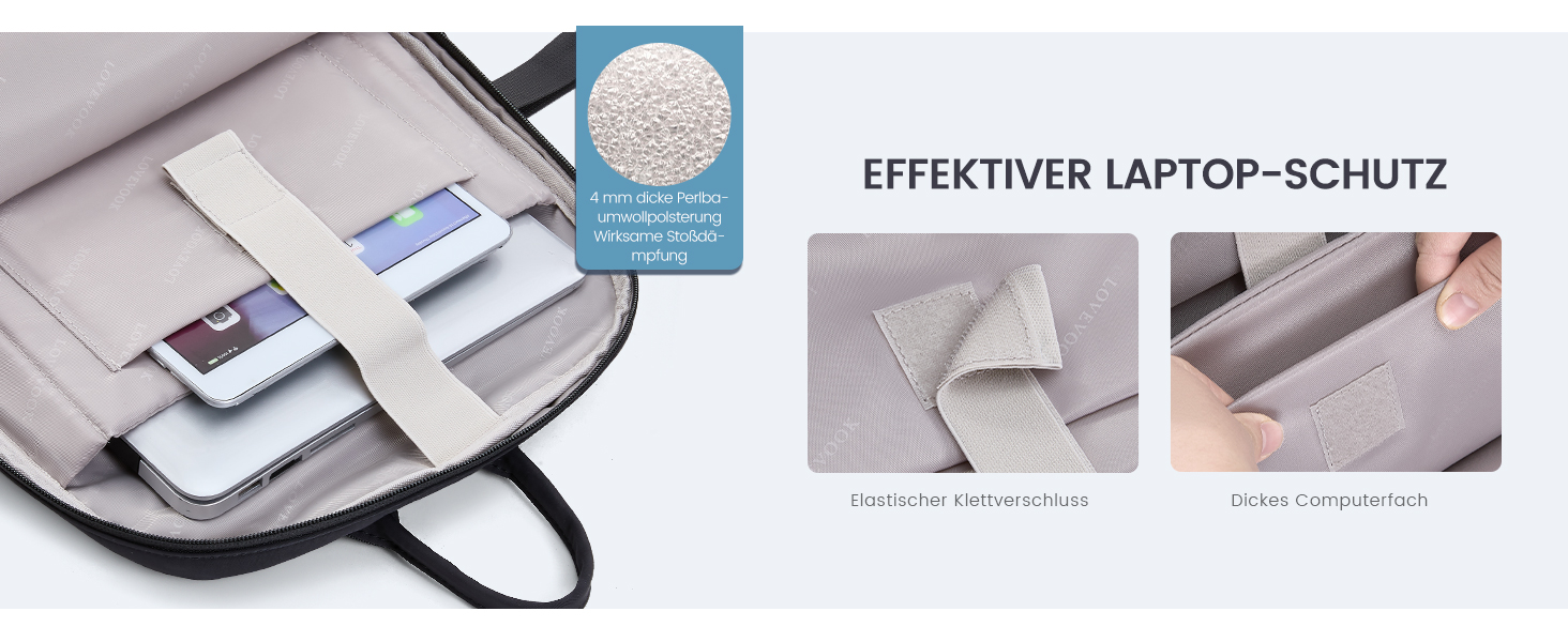 LOVEVOOK Рюкзак для ноутбука 17,3 дюйма, водонепроникний, для жінок та чоловіків, чорний