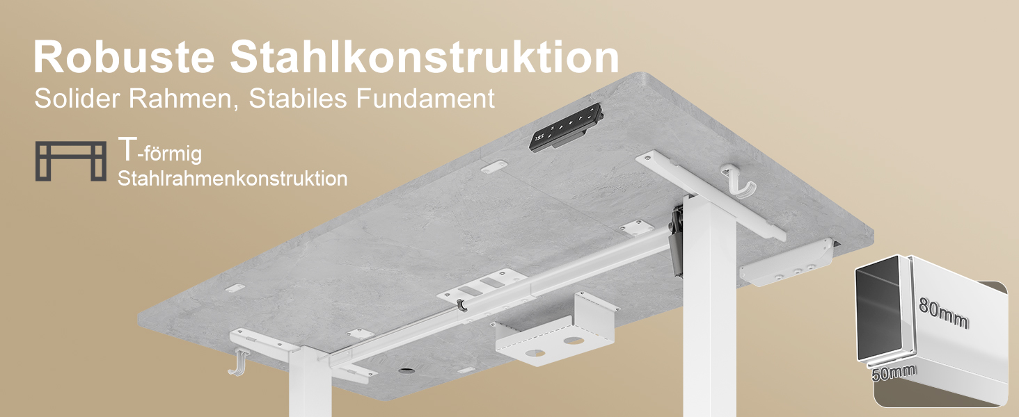 DEVOKO Стол для роботи з регулюванням висоти 140 x 70 см з розеткою, бездротовою зарядкою та USB – Електричний стіл для комп'ютера з функцією пам'яті та кабельною організацією – Ідеально для геймінгу та офісу, сірий 140 x 70 см