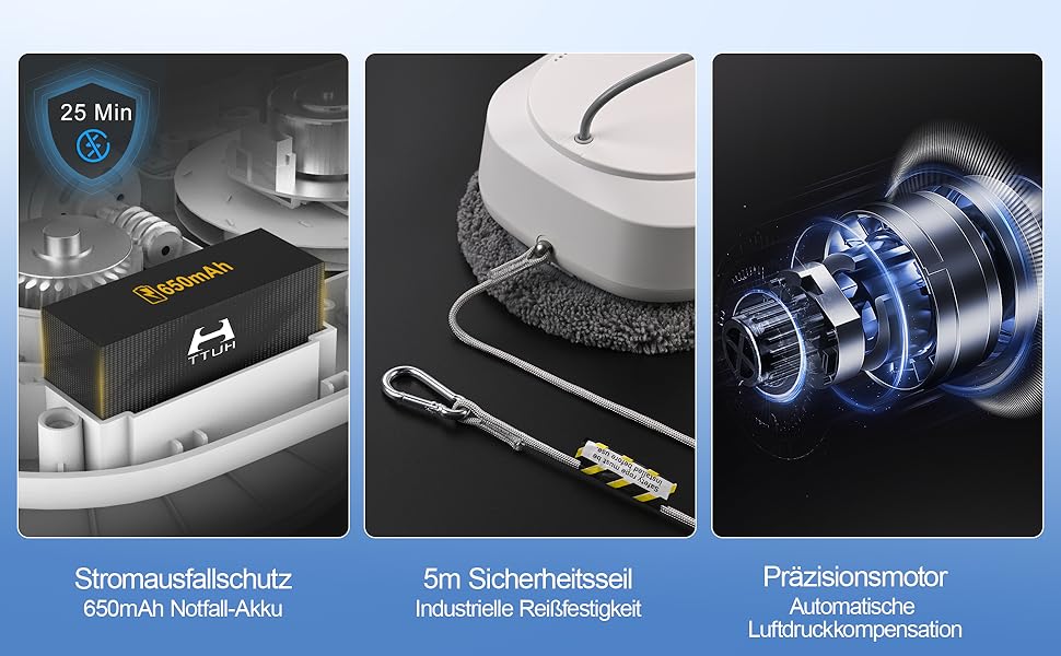 Робот для миття вікон Hutt DDC56 з подвійним променем та ультразвуковою функцією розпилення, електричний мийник вікон з дистанційним керуванням та подвійним резервуаром для води, розпізнавання країв вікон