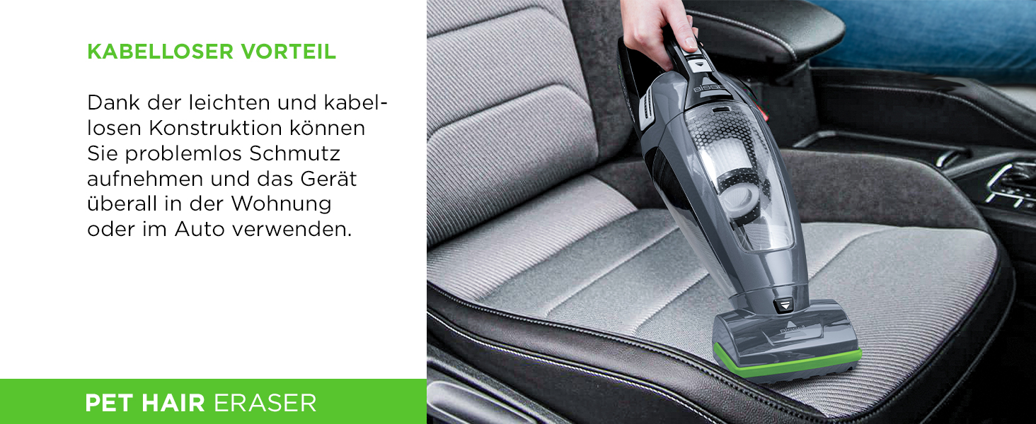 Акумуляторний пилосос Bissell PowerClean FurGuard для шерсті тварин: 280W, HEPA-фільтр, самоочисна щітка, 50 хв роботи