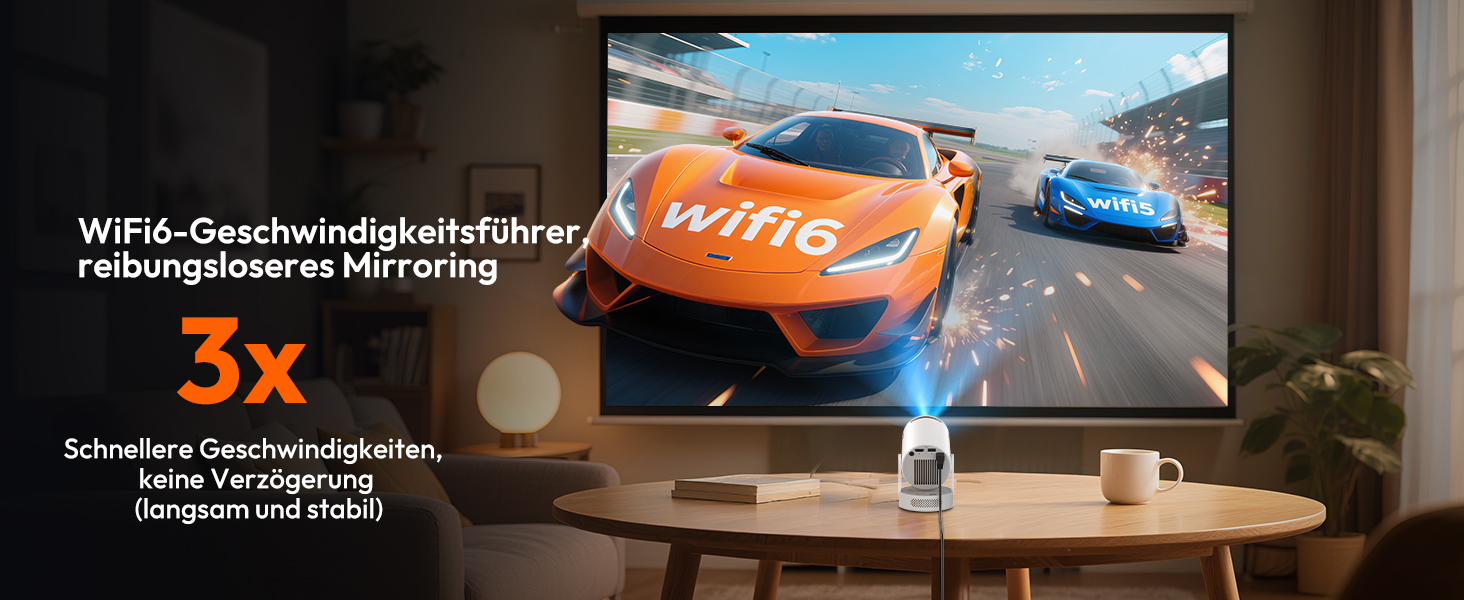 Портативний проєктор Xgody Gimbal 3: 720P HD, 4K/1080P, 12000 Люмен, Android 11.0, WiFi 6, Bluetooth, Auto Keystone, для домашнього кінотеатру