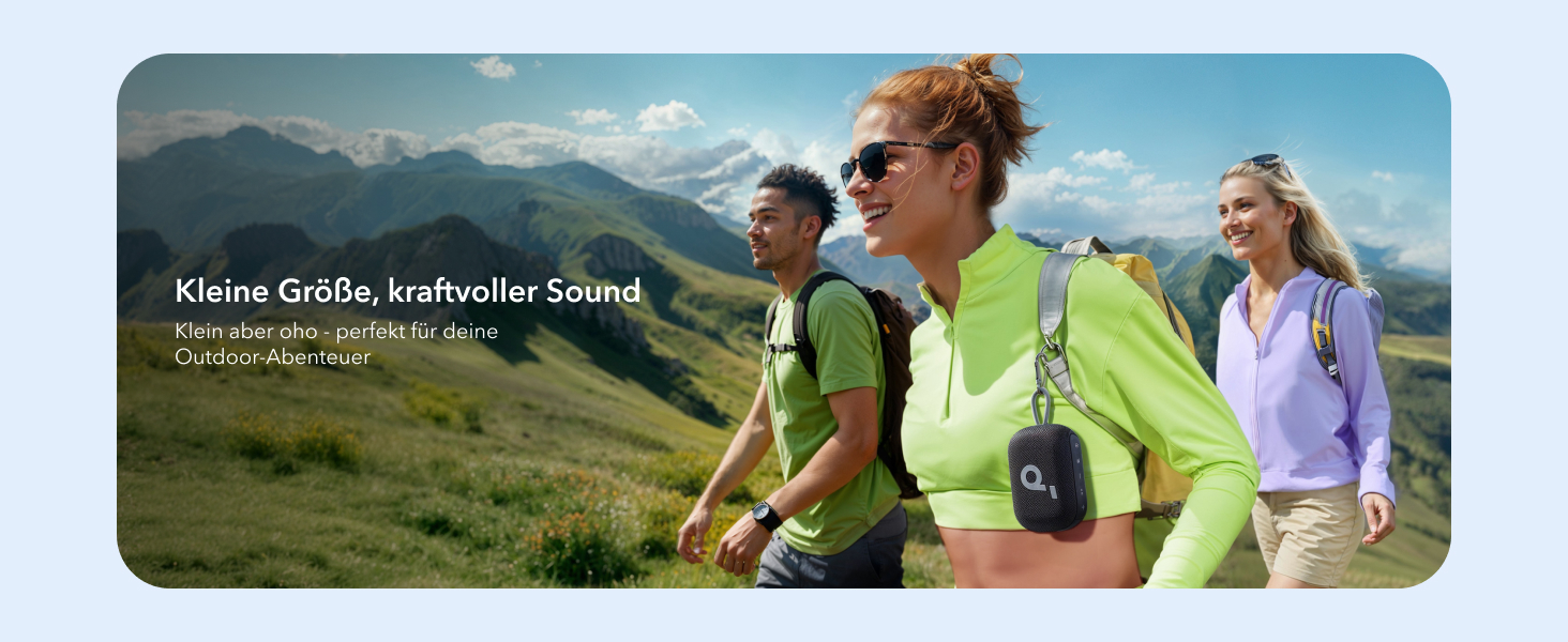 Soundcore Select 4 Go - портативна Bluetooth колонка Anker, водонепроникна IP67, 20 годин роботи, для душу, відпочинку та подорожей, зелена