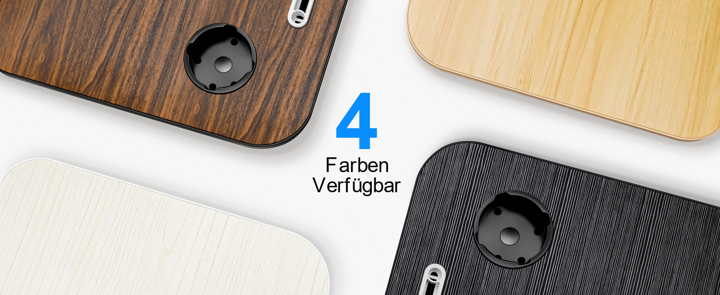 Зручний столик для ноутбука на ліжко/диван, з USB, ящиком та підставкою для планшету (60 x 40 см, коричневий)