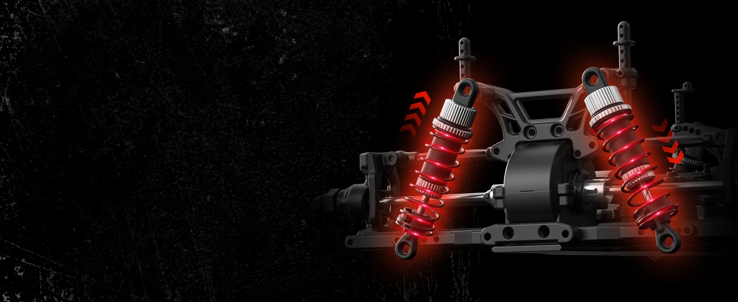 Радіокерований позашляховик DEERC 9206E 1:10 4WD, 48 км/год, 2 акумулятори, для дітей та дорослих