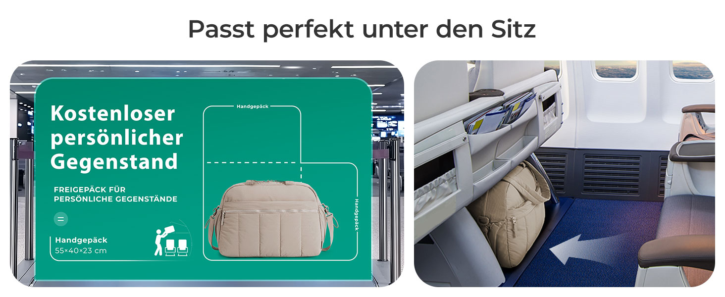 Спортивна сумка-даффл BAGSMART Puffer на 24л для подорожей та тренувань, жіноча сумка-вікенд (колір: верблюжий, розмір S)