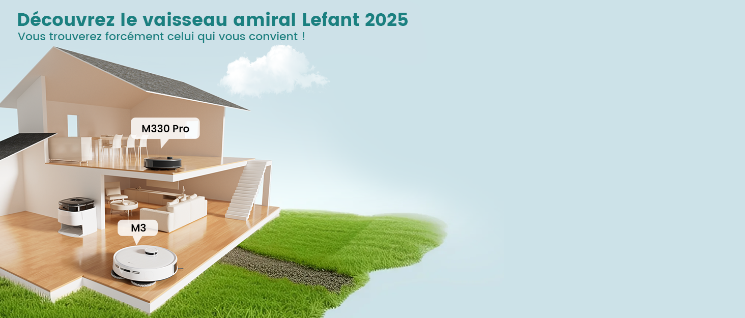 Робот-пилосос LEFANT M1B з функцією миття підлоги, LiDAR-навігацією, потужністю 5500Pa, картуванням декількох поверхів, самостійною зарядкою, Wi-Fi, 8 зонами заборони, для видалення шерсті тварин, килимів та твердих підлог