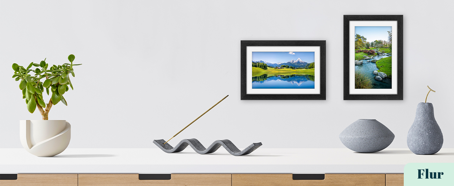 Цифровий фоторамка Eptusmey 10.1 дюйма з Wi-Fi, корпус з дуба, 32GB, IPS Touchscreen, підтримка Uhale APP, для подарунків, білий дуб