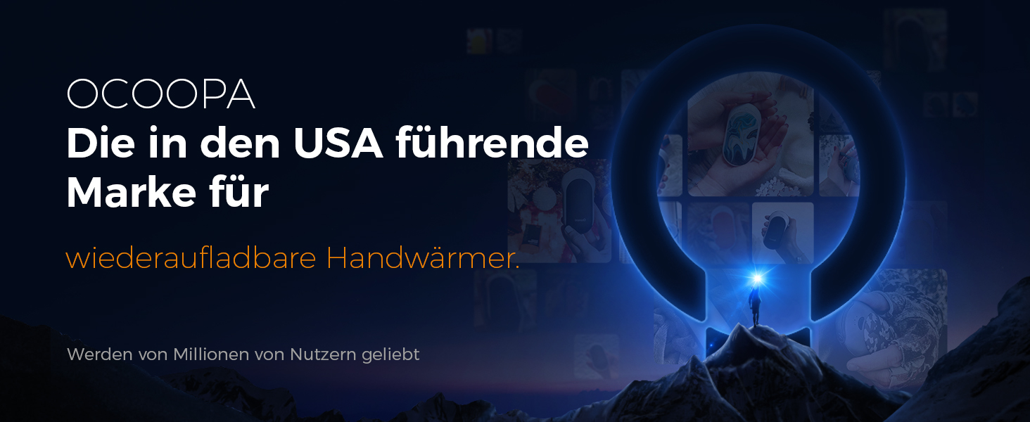 Електричний грілка для рук OCOOPA MagTwins (Рожевий), 10000 mAh, 4 режими нагріву, USB Powerbank, 2 шт.