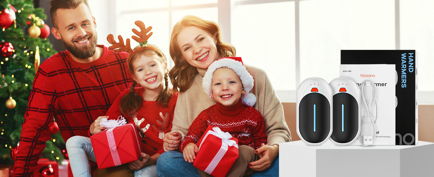 Електричні грілки для рук 2 шт., 6000mAh, ультратонкі, перезаряджувані, портативні, для кемпінгу, спорту, подарунок на Новий рік