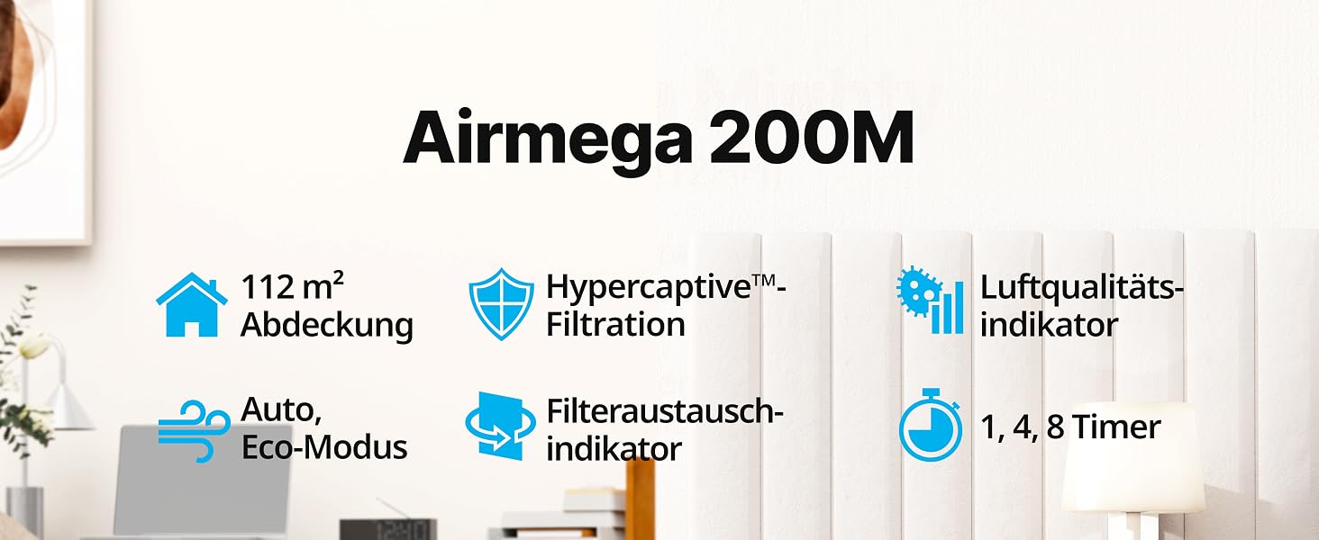 Очищувач повітря COWAY Mighty AP-1512HH з HEPA-фільтром для дому та алергіків, білий (CADR 421 м³/год, від пилу, шерсті та пилку)