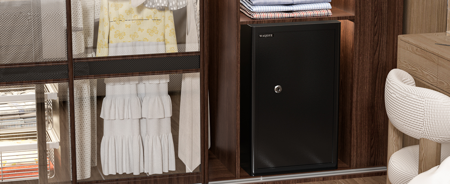 Safe Tresor WASJOYE: Сейф для дому та офісу з ключем, 49L, 45x35x31 см