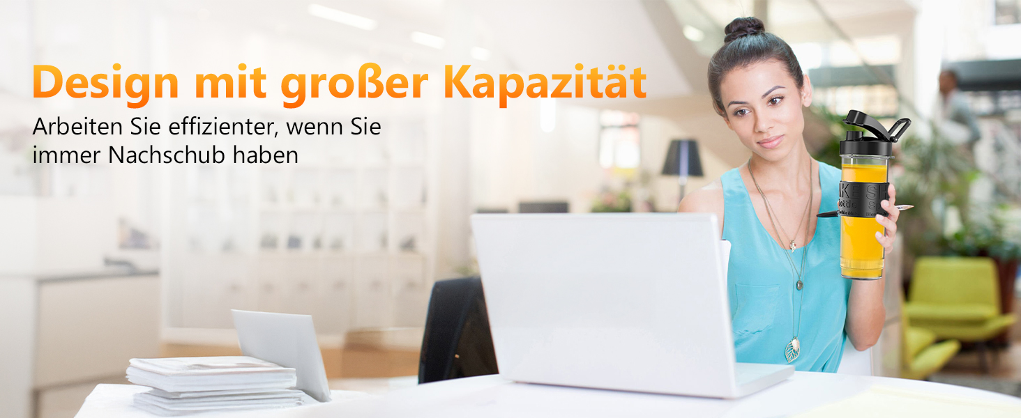 Блендер для смузі стаціонарний 500 Вт з пляшками 2x570 мл Tritan (BPA-free) - портативний подрібнювач для коктейлів та смузі з нержавіючої сталі