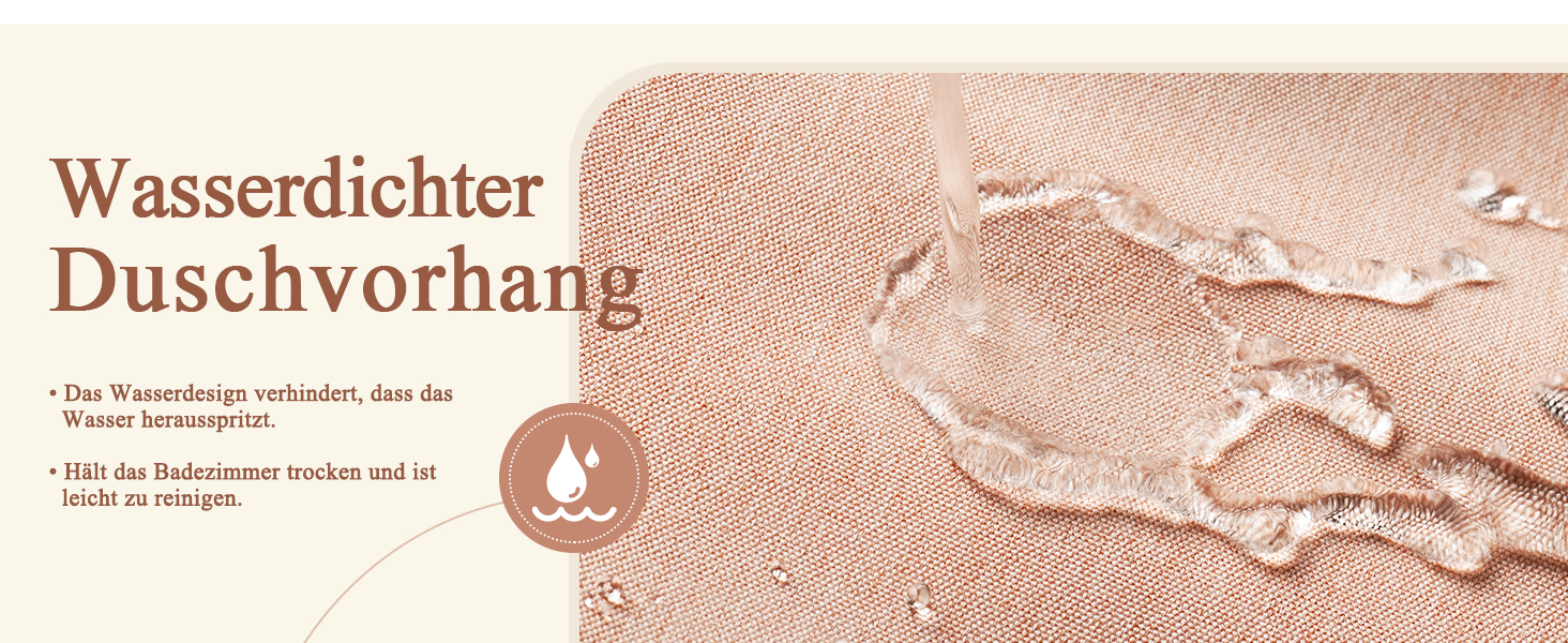 Шторка для душу EurCross з льону, текстурована, 180x220 см, текстиль, водонепроникна, з 12 колечками, рожева, для готелю, антигрибкова, миється