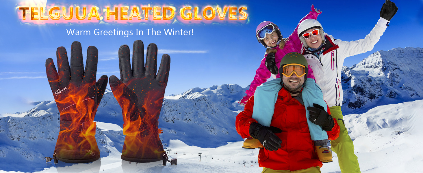 Гріючі рукавички для чоловіків та жінок з сенсорним екраном, водонепроникні, з акумулятором 7.4V 5500mAh, USB-C, електричні, перезаряджувані, вітрозахисні, для роботи на відкритому повітрі TG01 M