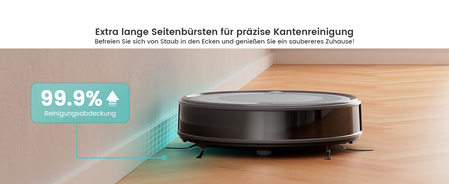 Робот-пилосос LEFANT M310G: 2200Pa, керування через додаток, тиха робота, сумісний з Alexa, для тварин та твердих поверхонь