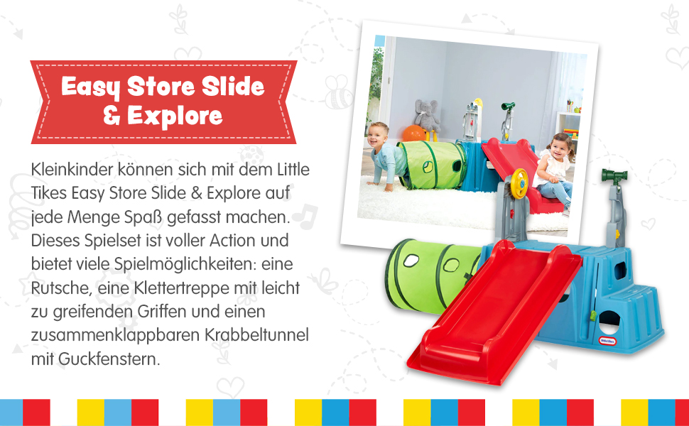 Дитячий гіроскаф Little Tikes First Slide - ігровий набір для дому та саду, безпечний та міцний, від 18 місяців