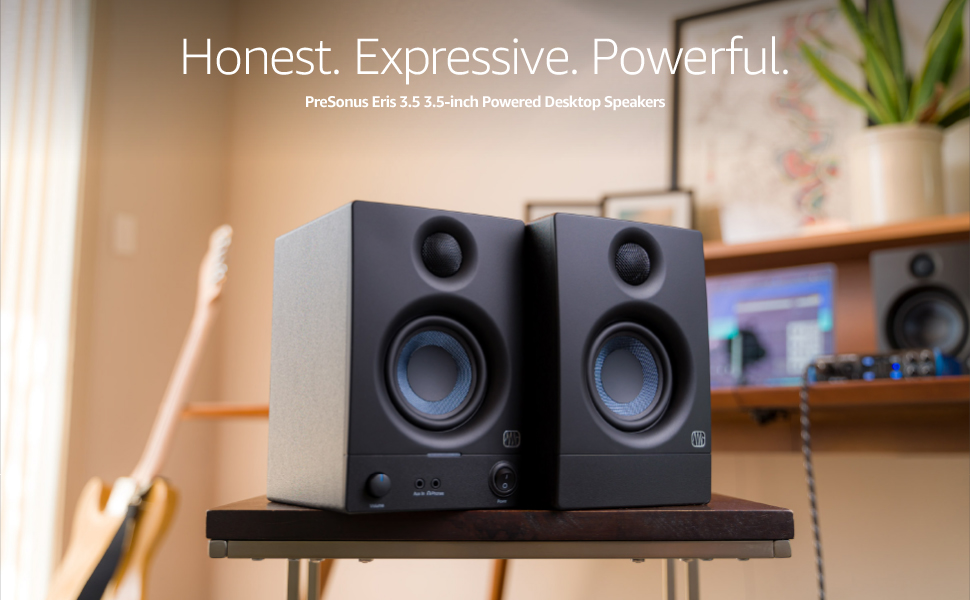 Акустична система PreSonus Eris 3.5 Gen 2, 50 Вт, чорна - для мультимедіа, геймінгу та студійної музики