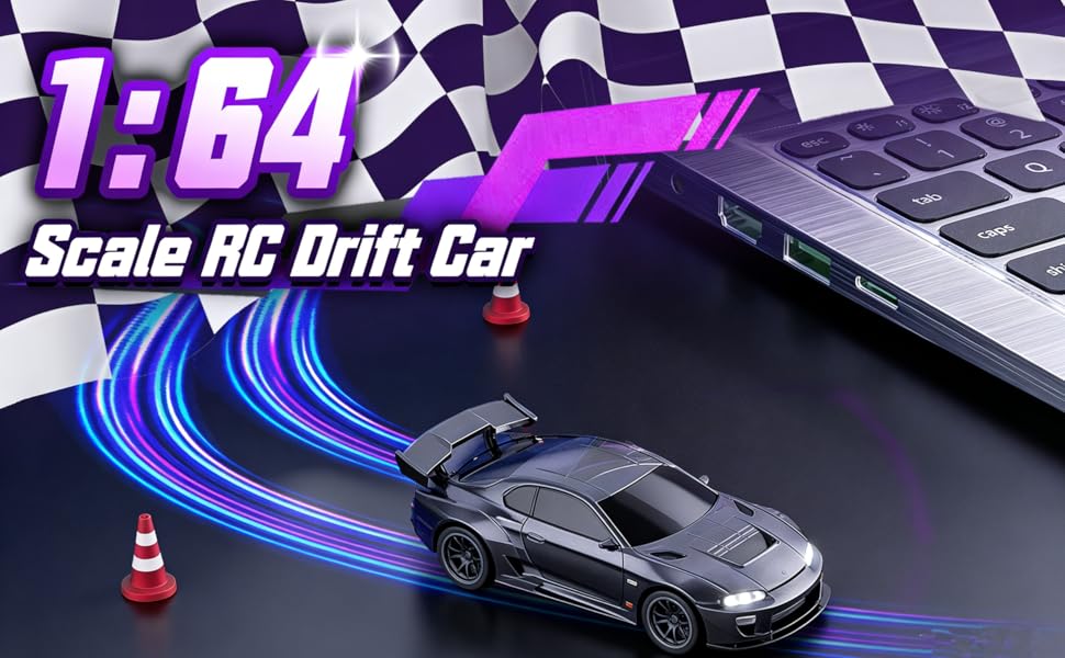 RC Дрифт-кар Umikk Mini Pro 1:64, 4WD, радіокерування, подарунок для дорослих (Стиль 4)