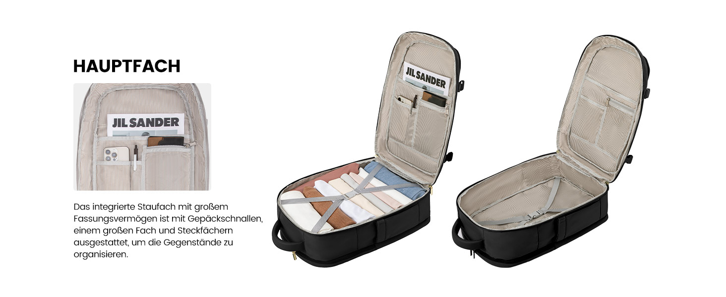 Рюкзак для ручної поклажі LOVEVOOK 40L, для ноутбука 17