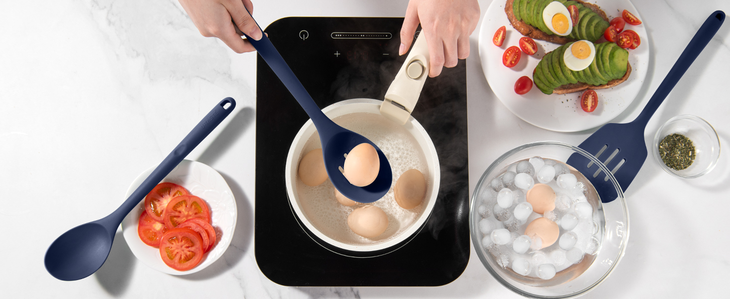 Набір кухонних аксесуарів U-Taste з силікону (5 шт.), стійкий до 315°C, BPA-free, антипригарне покриття, для приготування, перемішування, подачі