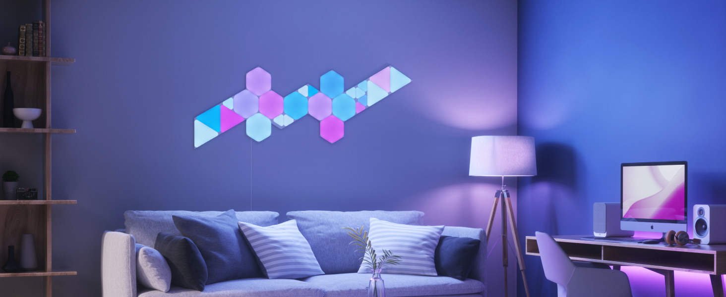 Смарт-трикутні світлодіодні панелі Nanoleaf  RGBW Wi-Fi