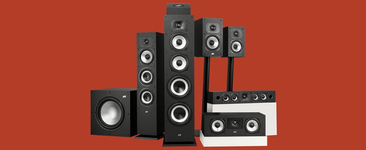 Активний сабвуфер Polk Audio Monitor XT12, 12-дюймовий сабвуфер, підсилювач класу AB 100 Вт, чорний